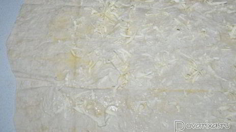 рулет с яблоками из лаваша