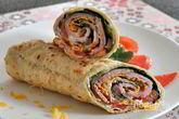 Рулетики из лаваша с ветчиной