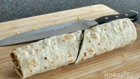 рулетики из лаваша с ветчиной