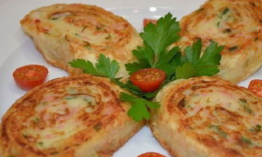 Рецепт рулетов из лаваша с картошкой