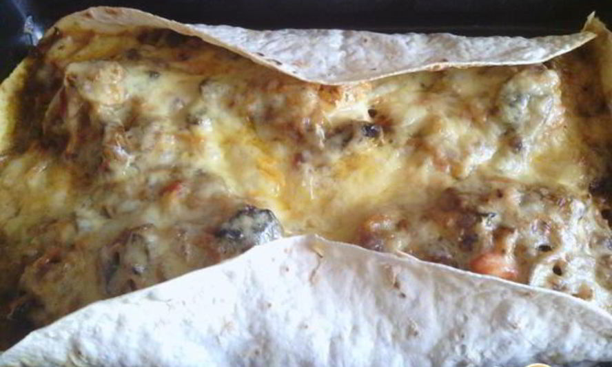 Рецепт рыбного филе на овощной подушке в лаваше