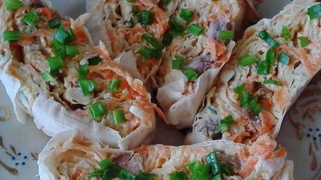 салатная закуска в лаваше