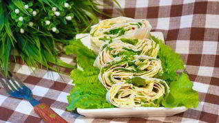 Закуска из лаваша с сыром