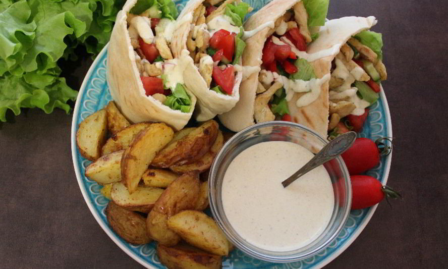 Рецепт арабской питы с курицей