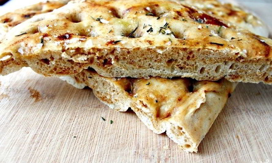 Рецепт фокаччи с кунжутом