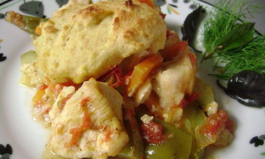 Рецепт курицы с маисовой лепешкой