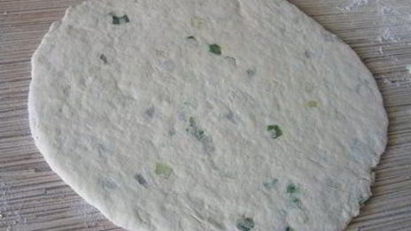 лепешка с зеленым луком
