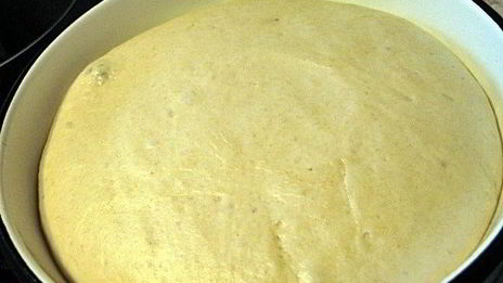 лепешка с зеленью и моцареллой