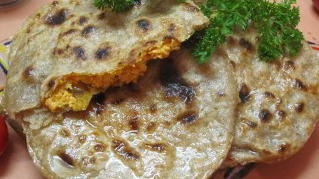 лепешки чапати с начинкой