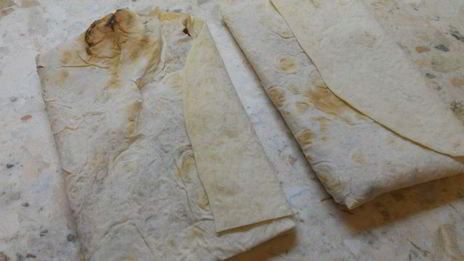 лепешки из лаваша с мясом и сыром