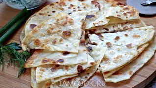 Лепешки на воде и муке на сковороде