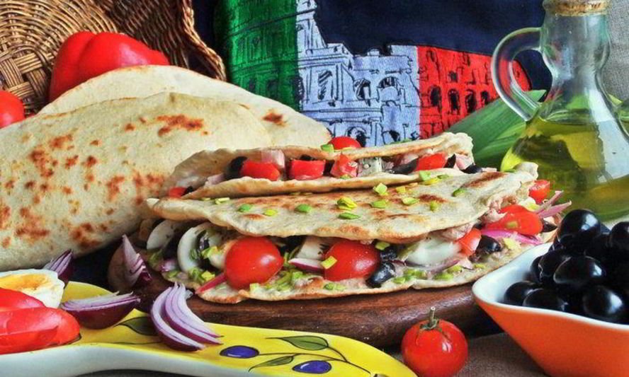 Рецепт лепешек пьядины с начинками