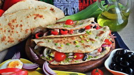 лепешки пьядины с начинками