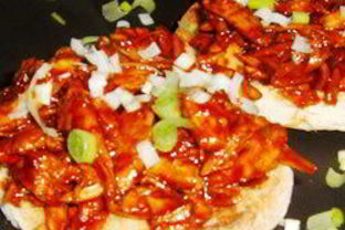 Лепешки с курицей по-азиатски