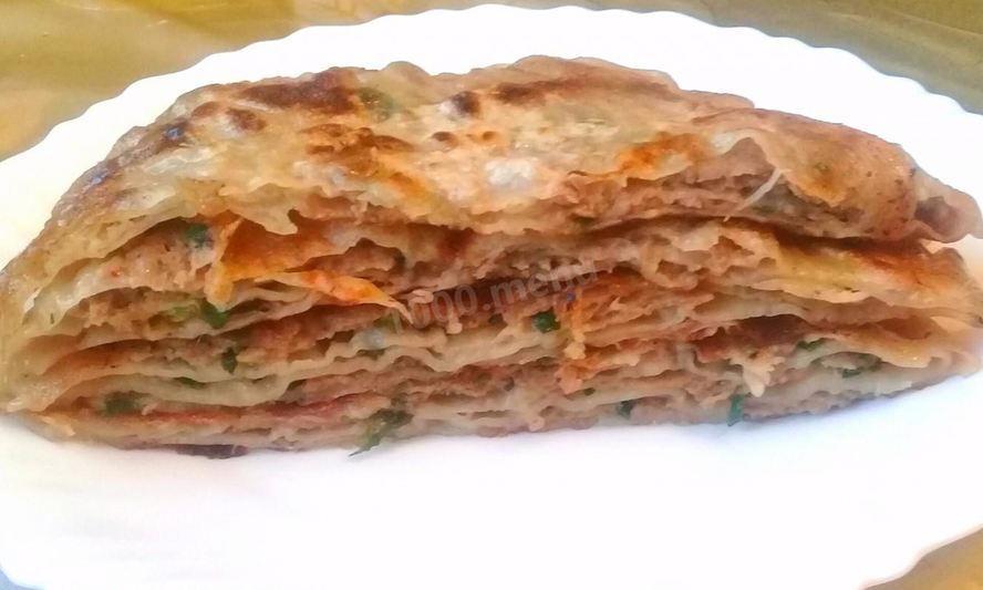 Рецепт лепешек с начинкой за 5 минут