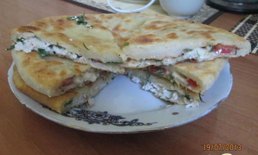 Рецепт лепешек с начинкой