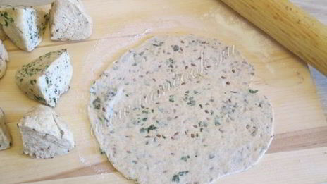 лепешки с зеленью