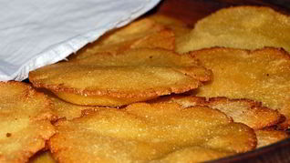 Лепешки в воке