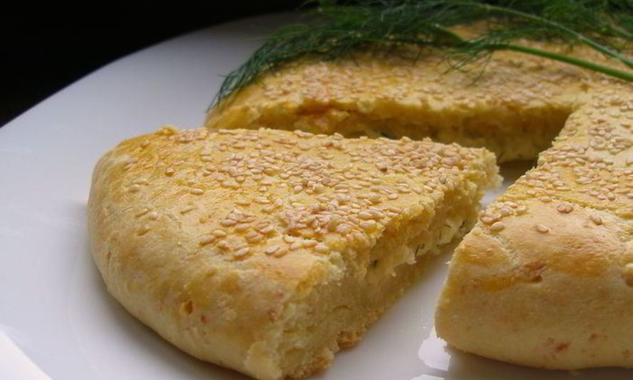 Рецепт творожно-сырной лепешка