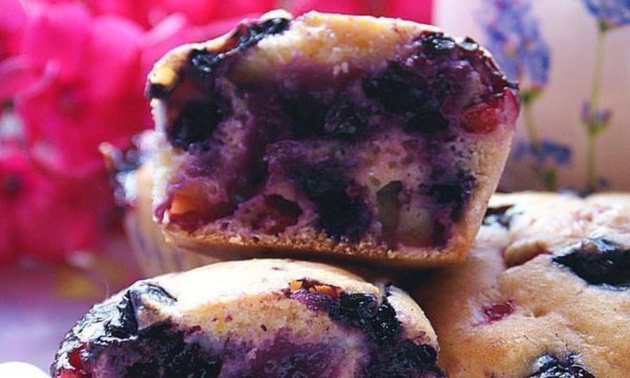 Рецепт апельсинова-ягодных маффины