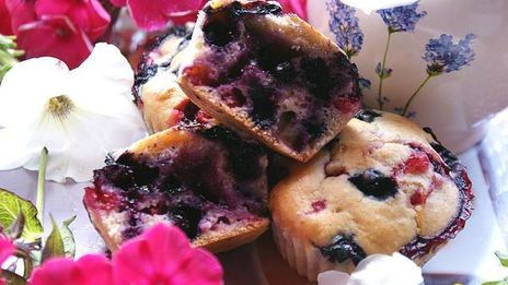 апельсиново-ягодные маффины