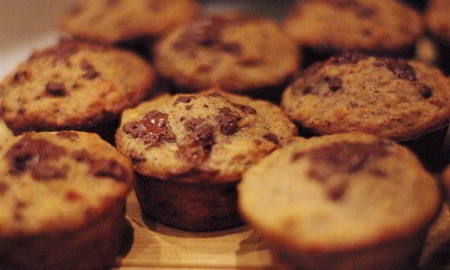 Рецепт бананова-ореховых маффины