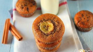 Банановые маффины с корицей