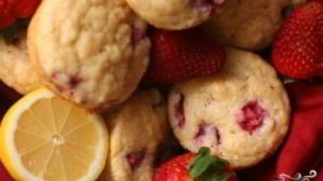 клубнично-лимонные маффины с рикоттой