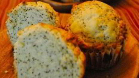 лимонные маффины с маком