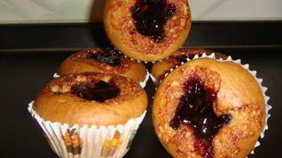 Маффины с джемом