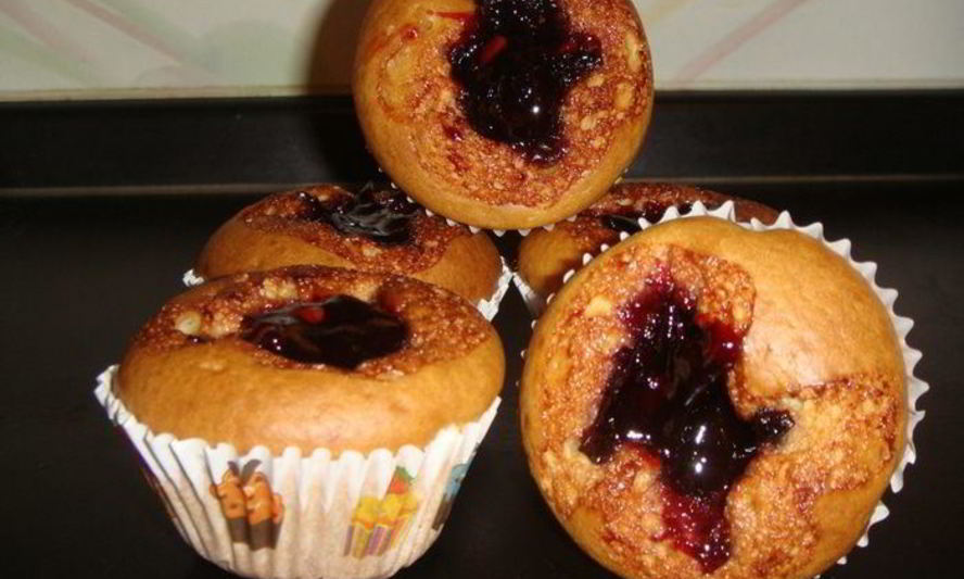 Рецепт маффинов с джемом