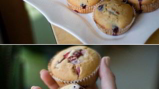 Маффины с голубикой