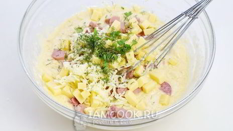 маффины с колбасой и сыром