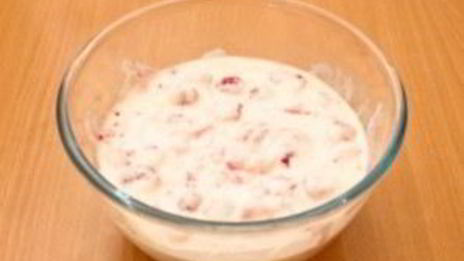 маффины с малиновым кремом