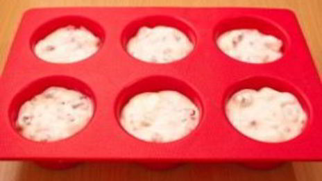 маффины с малиновым кремом