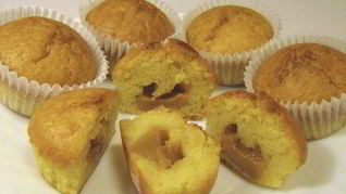 Маффины с вареной сгущенкой