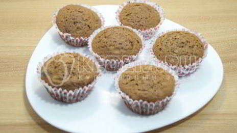 маффины с вишней и шоколадом