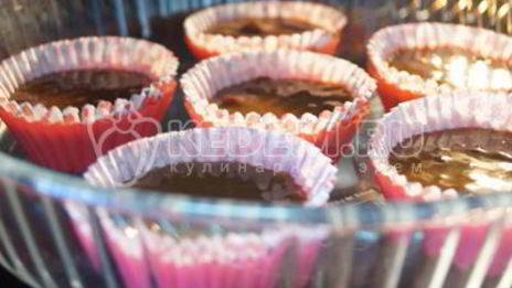 маффины с вишней и шоколадом