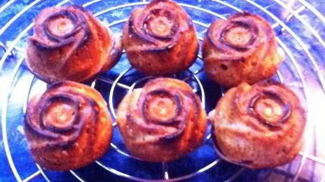 маффины со сливами