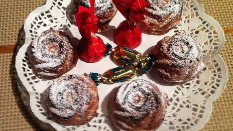 маффины со сливами