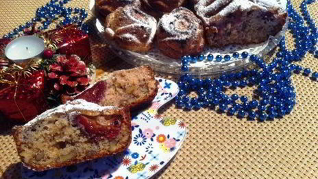 маффины со сливами