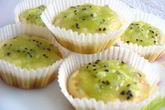 Маффины Весенние с киви и белым шоколадом