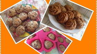 Постные морковные маффины