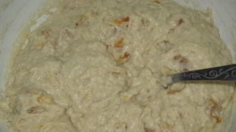 постные яблочные маффины с курагой