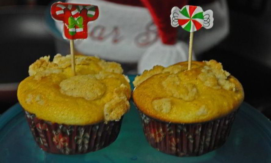 Рецепт праздничных эгг-ног маффины