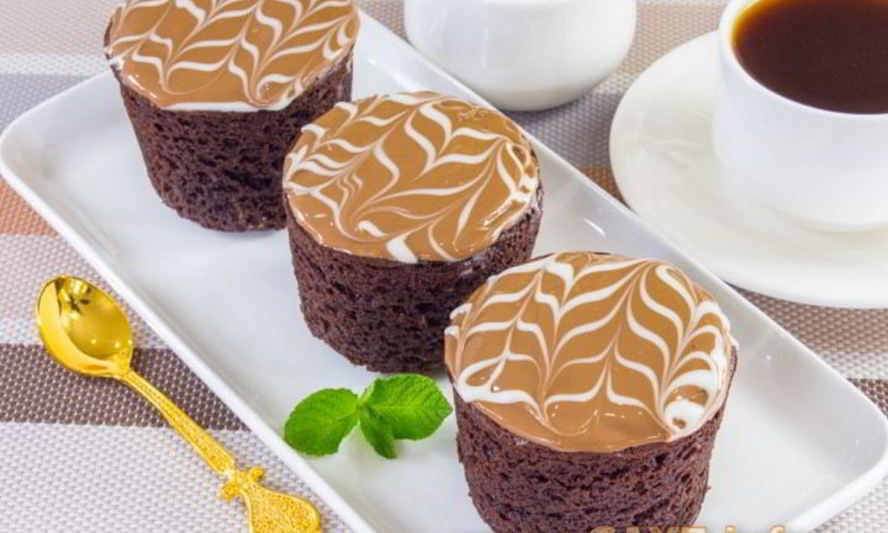 Рецепт шоколадных маффинов с вареной сгущенкой