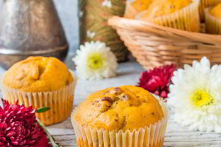 Тыквенные маффины с орехами