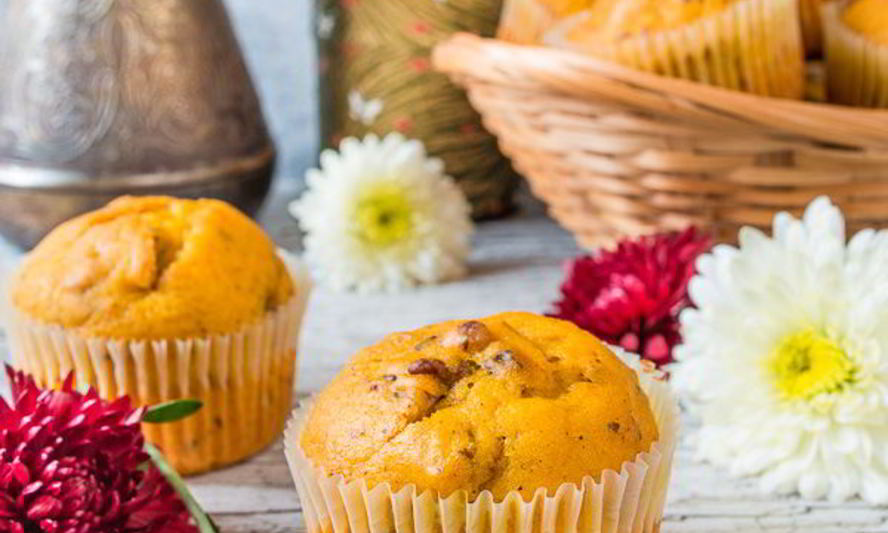 Рецепт тыквенных маффинов с орехами