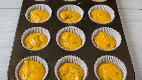 тыквенные маффины с орехами