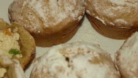 тыквенные маффины с творогом и корицей